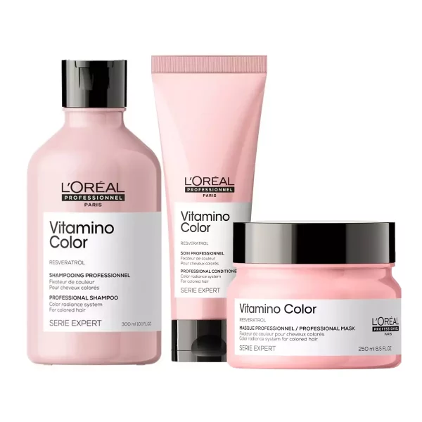 Vitamino Color set shampoo, acondicionador y mascara
