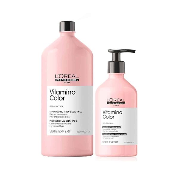 vitamino color shampoo 1500 + acondicionador 750 ml