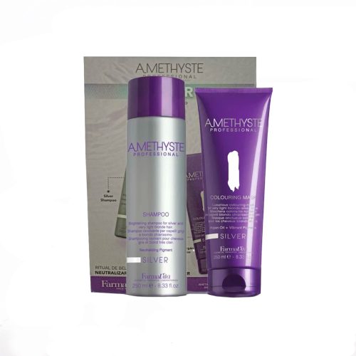 PACK  Farmavita Silver shampoo+mascara 250ml