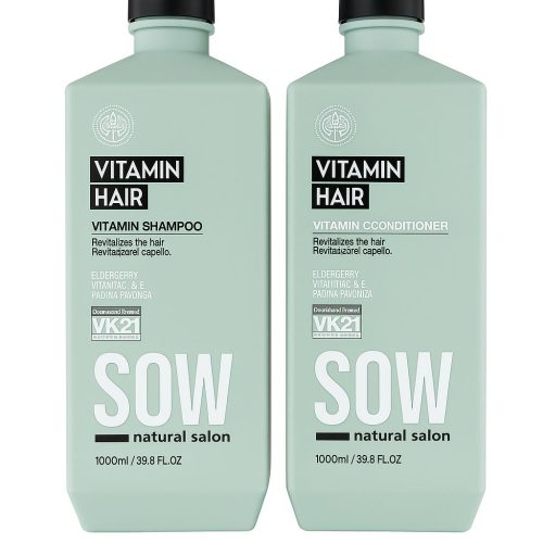 Pack Shampoo 1000ml + acondicionador 1000ml Vitamin Hair SOW