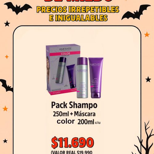 Oferta del terror Mascara  mas Shampoo Color Amethyste