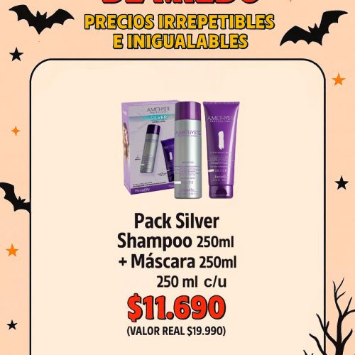 Oferta del terror Mascara  mas Shampoo Silver Amethyste