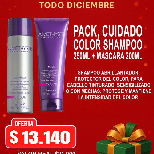 Ofertas Navidad Pack Color Shampoo 200ml + Mascara 200ml SOW