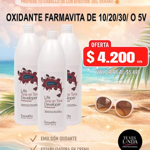 Oferta Verano Oxidante Farmativa de 10 - 20 -30 -40 o 5V 1000ML