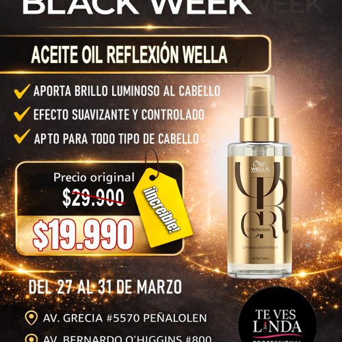 ACEITE OIL REFLEXION WELLA BLACK WEEK