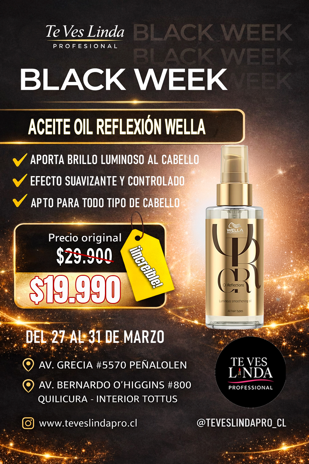ACEITE OIL REFLEXION WELLA BLACK WEEK