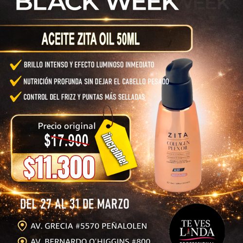 ACEITE ZITA OIL 50ML BLACK WEEK
