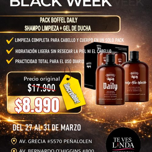 PACK BOFFEL SHAMPOO + GEL DE DUCHA BLACK WEEK
