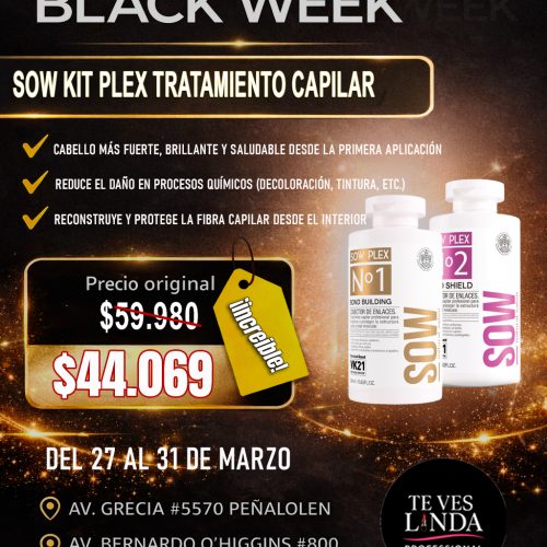 SOW KITE PLEX TRATAMIENTO CAPILAR BLACK WEEK