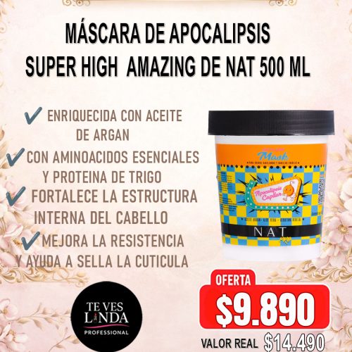 Oferta Marzo Mascara Amazing de NAT 500ML