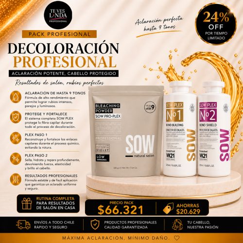 Oferta Pack Decoloracion y Cuidado profesional