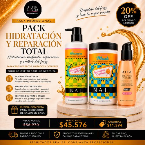 Oferta Pack Hidratacion y Reparacion total NAT y ZITA
